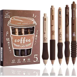 UCRAVO Coffee Theme Retractable Gel Pens