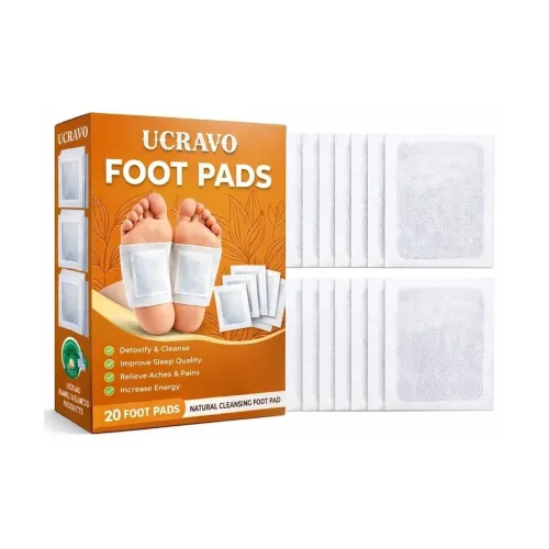 Image of UCRAVO Detox Foot Pads 30 PCS – Overnight Foot Patch for Detoxification, Body Cleansing, Stress Reduction, Sleep Support