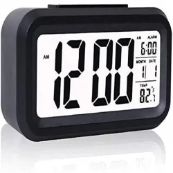 UCRAVO Digital Backlight Alarm Clock with Automatic Sensor