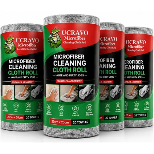 Image of UCRAVO Reusable Kitchen Towel Roll - 8000 Times Washable
