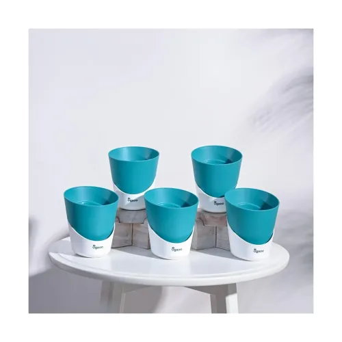 Image of UGAOO 4 Inch Atlantis Self Watering Planter - Set of 5 