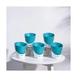 UGAOO 4 Inch Atlantis Self Watering Planter - Set of 5