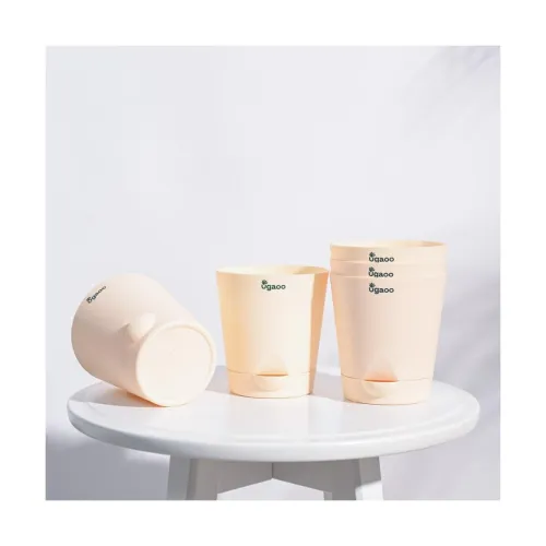 Image of UGAOO 4 Inch Krish Self Watering Planter - Set of 5 (Ivory)