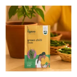 UGAOO Chilli Vegetable Seeds (Green, Pack of 500mg)