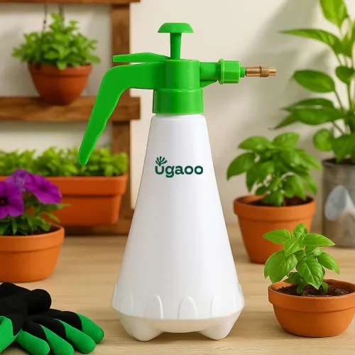 Image of UGAOO Pressure Spray White Pump for Home Garden Plants 1 L Hand Held Sprayer