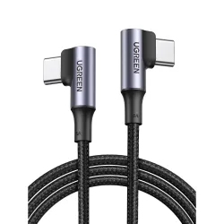 UGREEN 100W USB C Cable Right Angle 1M, PD Charging Cord