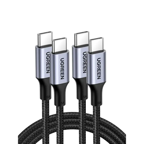 Image of UGREEN 2 Pack 100W USB C to USB C Cable 0.5M, PD Fast Charging Type C Cord
