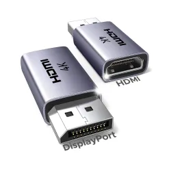 UGREEN 4K DisplayPort to HDMI Unidirectional Aluminum Adapter, 2-Pack