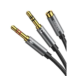 UGREEN Headphone Splitter for Computer 3.5mm Female to 2 Dual 3.5mm Male