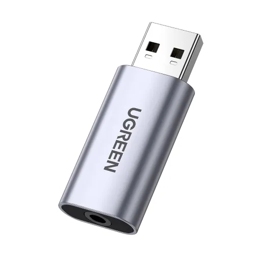 Image of UGREEN USB to Audio Jack USB External Sound Card 3.5mm Audio Adapter