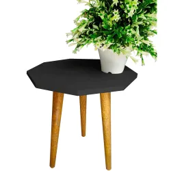 UHUD CRAFTS Mid Century Plant Stand/Table, Gamla Stand (12\ D x 13\ H)