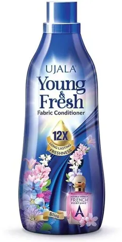 Image of Ujala young & fresh fabric conditioner liquid bliss pack of 1 Fabric Stiffener (210 ml)