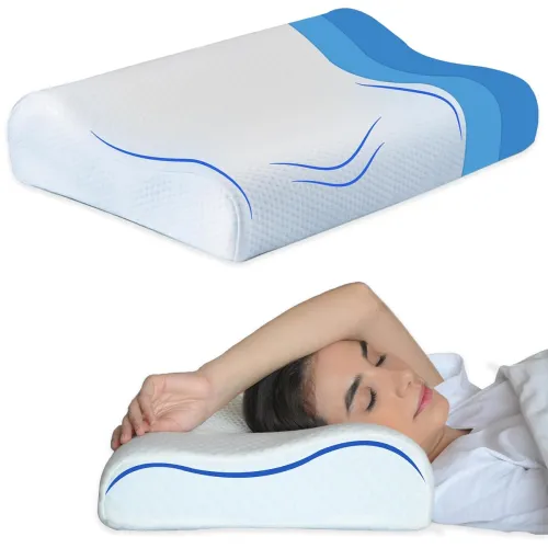 Image of Ultimate Contour Memory Foam Pillow - Ergonomic Neck Support Pillow for Sleeping
