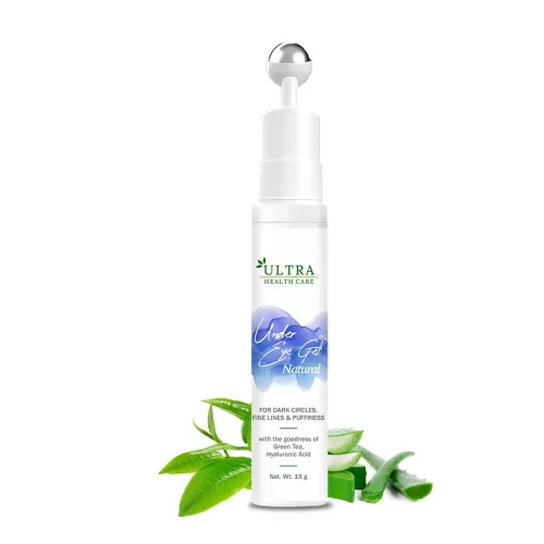 Image of Ultra Healthcare Under Eye Gel with Roller – Green Tea & Hyaluronic Acid