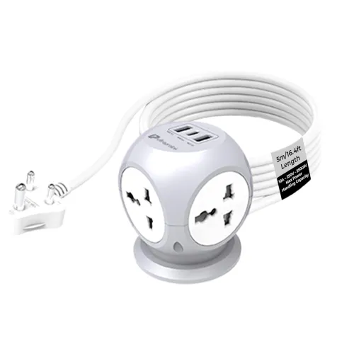 Image of UltraProlink 7 in 1 Cube Extension Board Power Strip Multi-Ports