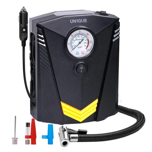Image of UN1QUE Tyre Inflator for Car 12V DC Portable Air Compressor for Tyre
