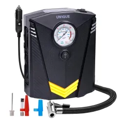 UN1QUE Tyre Inflator for Car 12V DC Portable Air Compressor for Tyre