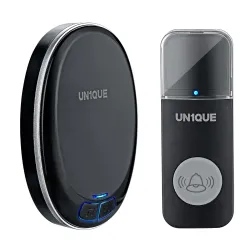 UN1QUE Wireless Door Bell for Home - Small Calling Bell for Office, 1000ft Long Range with 36 Chimes, 100dB Louder Volum