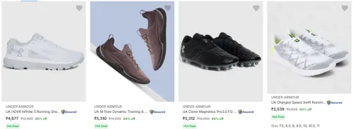 Image of UNDER ARMOUR Men's Shoes Up to 65% Discount