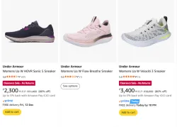Under armour Womens shoes upto 80% Discount