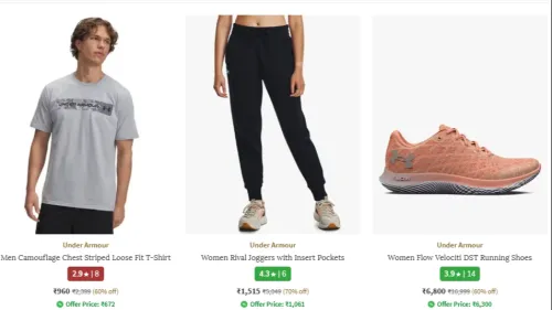 Image of Under armous clothing up to 70% Discount 