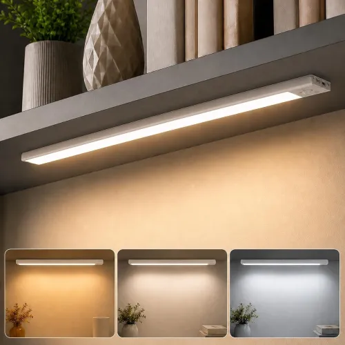 Image of Under Cabinet Lamp – Multicolor Plastic Stick‑On Motion Sensor LED Light