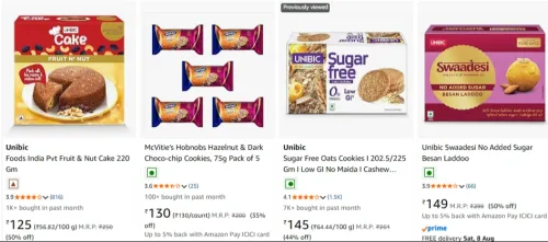 Image of Unibic Cookies & Sweets Starting at ₹125