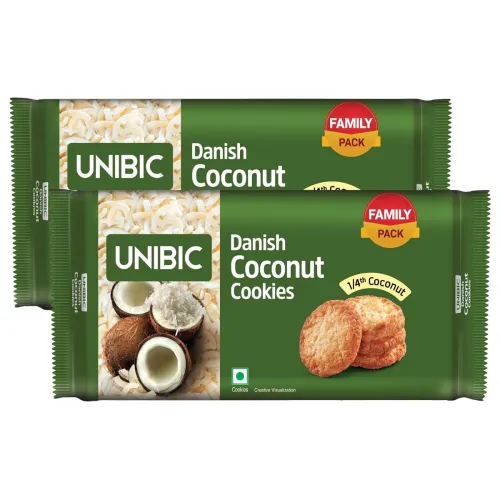 Image of Unibic Danish Coconut Cookies – 2 Pack (270–300g)