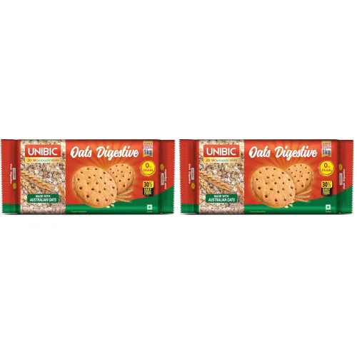 Image of Unibic Oats Digestive, 1kg (Pack of 2)