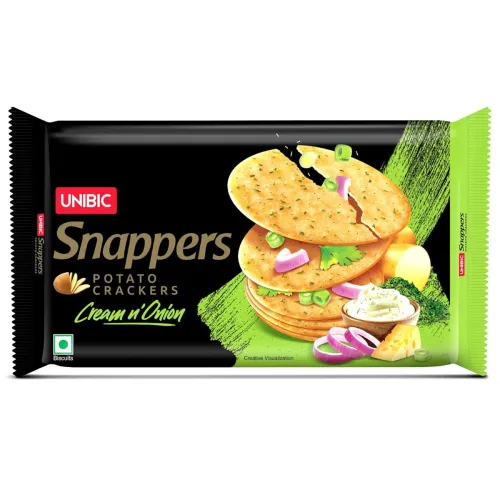 Image of Unibic SNAPPERS P C CREAM ONION 24 X 280 G