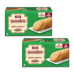 Unibic Swaadesi Jeera Bakery Biscuits - No Maida, No Palm Oil I Bakery Biscuits I 2 * 225g