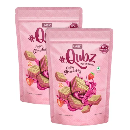 Image of Unibic Wafer Qubz Strawberry 240gm