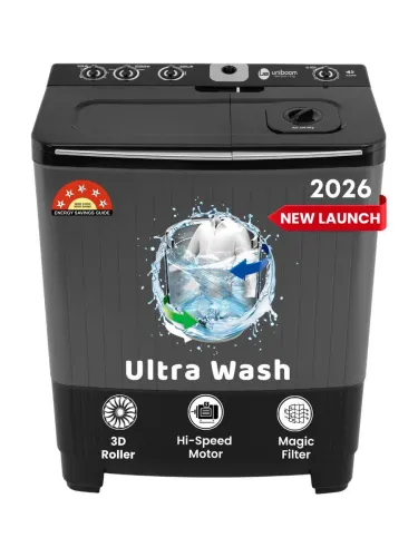 Image of Uniboom 10 kg Ultra Wash | Jet Dryer | Portable Wheels | Buzzer | Sleek Design
