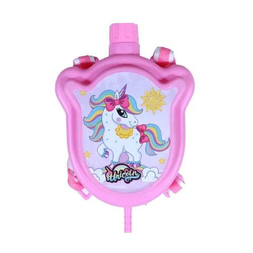 Image of Unicorn Backpack Water Gun Tank with Herbal Gulal