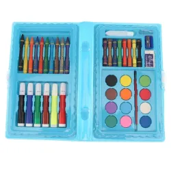 Unicorn Printed 42-Piece Kids Art Set Drawing & Painting Color Kit 