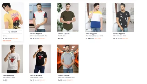 Image of Unicus Apparel Men Colourblocked T-shirt