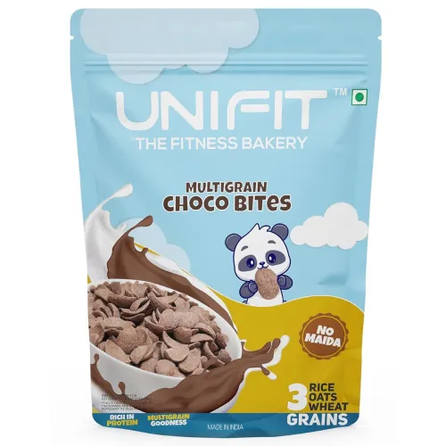 Image of UNIFIT Multigrain Choco Bites Breakfast Cereal for Kids (375g)