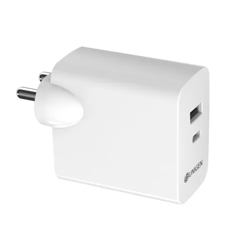 Image of UNIGEN 45W 2-in-1 Dual Port USB-C Wall Charger with PD 3.0 | Fast Charging Power Adapter Compatible with iPhone 12/13/14