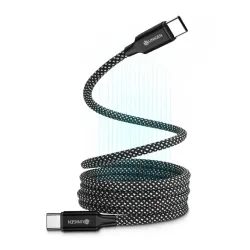 UNIGEN Magnetic USB Type C to USB C Cable Fast Charging Cord, On The Go Charging Cable for Car, Compatible with iPhone 16 Pro Max, 15, Galaxy S21 S20 Ultra, Up to 60W 3.9FT/1.2M