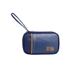 Uninest Polyester Electronics Accessories Organizer Bag, Double Layer Electronics Organizer Portable Storage Case for Cable, Cord, Charger, Adapter, Power Bank, Hard Drives (Navy Blue)