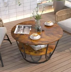 Unique Arts Gleaming Iron Haven Metal Center Table