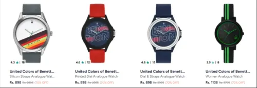 Image of United Colors of Benetton watch upto70% Discount
