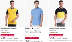 United Colors Men T-Shirt Upto 78% Discount 