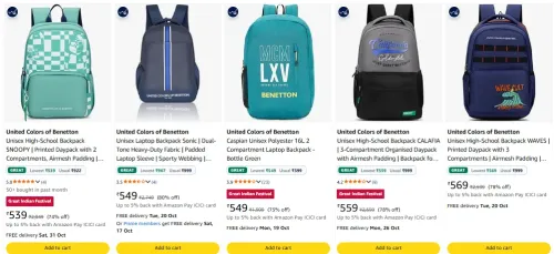 Image of UNITED COLORS OF BENETTON at minimum 70% Discount