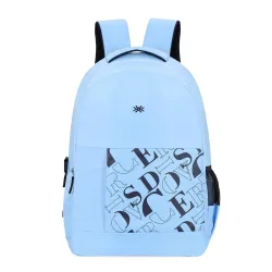UNITED COLORS OF BENETTON Ballad 21L Polyester Casual 2 Compartment Backpack For Unisex - Light Blue+Navy
