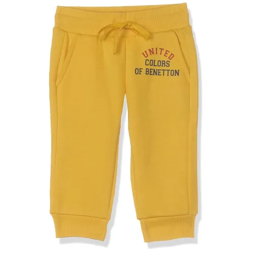 Image of UNITED COLORS OF BENETTON Boy's Slim Fit Mid Rise Track Pant