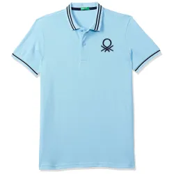 United Colors of Benetton Boy's Cotton Regular Fit Polo T-Shirt