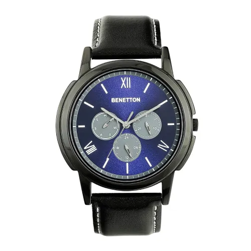 Image of UNITED COLORS OF BENETTON Men Blue Round Dial Analog Watch - UWUCG0808