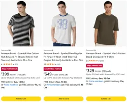 UNITED COLORS OF BENETTON Men T-Shirt at minimum 70% Discount
