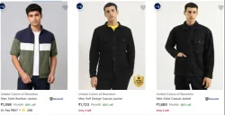United Colors of Benetton Mens Jackets at minimum 68% Discount